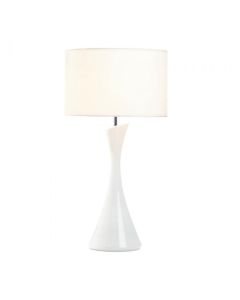 SLEEK MODERN WHITE TABLE LAMP